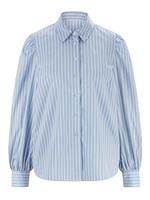 Gestreepte blouse in hemelsblauw/wit gestreept van Rick Cardona