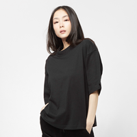 urbanclassics Urban Classics Frauen T-Shirt Ladies Organic Heavy in schwarz