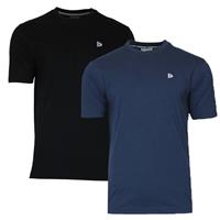 Donnay Donnay Heren - 2-Pack - T-Shirt Vince - Zwart & Navy