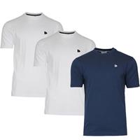 Donnay Donnay Heren - 3-Pack - T-Shirt Vince - Wit & Navy