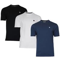 Donnay Donnay Heren - 3-Pack - T-Shirt Vince - Zwart/Wit/Navy