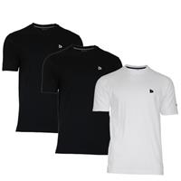 Donnay Donnay Heren - 3-Pack - T-Shirt Vince - Zwart & Wit