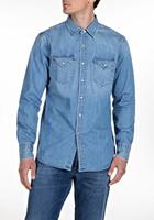 REPLAY toile de jean Homme bleu Cotone