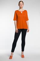 Ulla Popken Rundhalsshirt »T-Shirt Biesen Rundhals Halbarm«