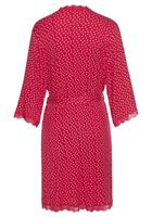 s.Oliver RED LABEL Beachwear Kimono met hartjesprint en kant