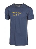 Ivanhoe T-shirt Agaton Trace heren merinowol donkergrijs