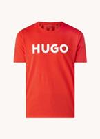 Hugo Herren T-Shirt - Dulivio, Rundhals, Kurzarmogo, Baumwolle, Rot