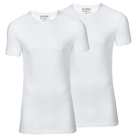 Slater T-shirts 2Pack Extra Long Fit Ronde Hals Wit  