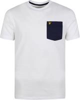 Lyle and Scott T-Shirt Pocket WeiÃŸ - GrÃ¶ÃŸe L