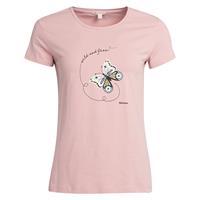 Barbour Dames T-shirt Bowland Pastel Pink