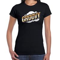 Bellatio Fout Groovy t-shirt in 3D effect Zwart