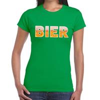 Bellatio Bier tekst t-shirt Groen