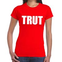 Bellatio Trut tekst t-shirt Rood