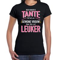 Bellatio Deze kanjer is tante maar dan veel leuker cadeau t-shirt Zwart