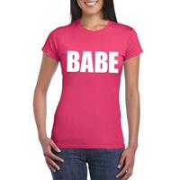 Bellatio Babe tekst t-shirt Roze
