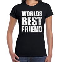 Bellatio Worlds best friend cadeau t-shirt Zwart