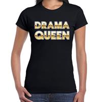 Bellatio Fun t-shirt Drama Queen voor dames - Zwart