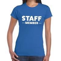 Bellatio Staff member tekst t-shirt Blauw