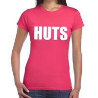 Bellatio HUTS tekst t-shirt Roze