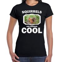 Bellatio Dieren eekhoorntjes t-shirt Zwart