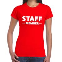Bellatio Staff member tekst t-shirt Rood