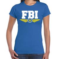 Bellatio FBI politie agent verkleed t-shirt Blauw