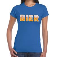 Bellatio Bier tekst t-shirt Blauw