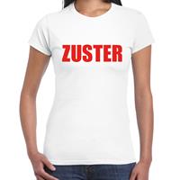 Bellatio Zuster verkleed t-shirt Wit
