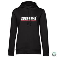 Subprime Hoodie Stripe Black Dames Zwart