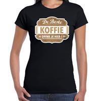 Bellatio Cadeau t-shirt voor de beste koffie voor dames - Zwart