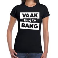 Bellatio Vaak bu-j te bang t-shirt - Zwart