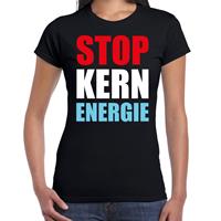 Bellatio Stop kern energie protest t-shirt Zwart