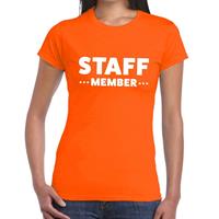 Bellatio Staff member tekst t-shirt Oranje