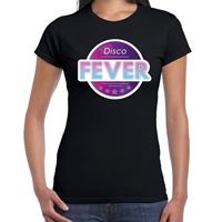 Bellatio Disco fever feest t-shirt zwart voor dames - Zwart
