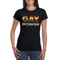 Bellatio Gay Power pride t-shirt Zwart