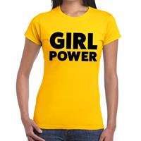 Bellatio Girl Power tekst t-shirt Geel