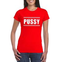 Bellatio Pussy t-shirt Rood