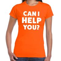 Bellatio Can i help you beurs/evenementen t-shirt Oranje