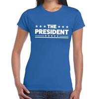 Bellatio The President tekst t-shirt Blauw