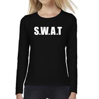 Bellatio SWAT tekst t-shirt long sleeve Zwart