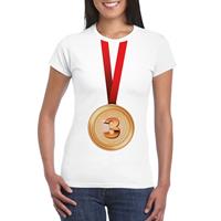 Bellatio Bronzen medaille kampioen shirt Wit