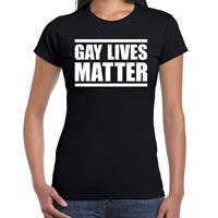 Bellatio Gay lives matter anti homo discriminatie t-shirt Zwart
