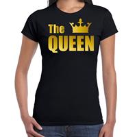 Bellatio The queen t-shirt Zwart