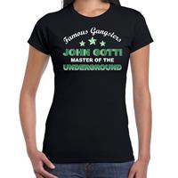 Bellatio John Gotti famous gangster cadeau t-shirt Zwart
