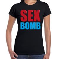 Bellatio Sex bomb fun tekst t-shirt Zwart