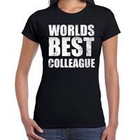 Bellatio Worlds best colleague / werelds beste collega cadeau t-shirt Zwart