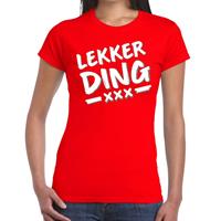 Bellatio Lekkerding tekst t-shirt Rood