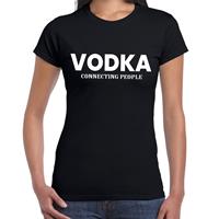 Bellatio Vodka connecting people drank / alcohol fun t-shirt Zwart