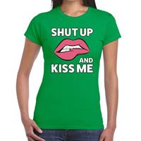 Bellatio Shut up and kiss me t-shirt Groen