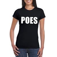 Bellatio Poes tekst t-shirt Zwart